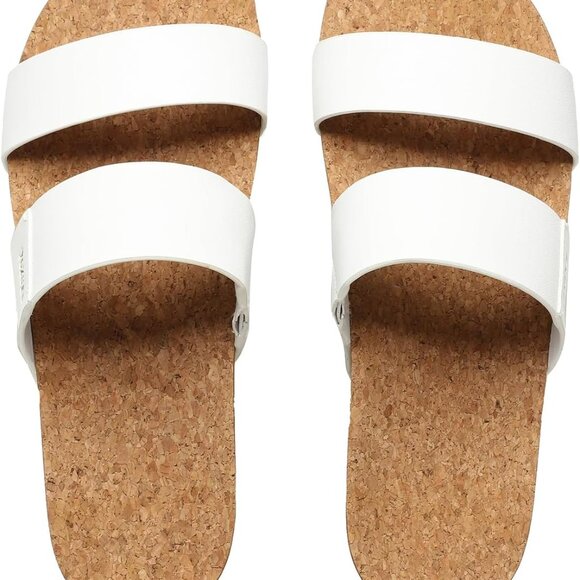 Womens Cork Platform Sandals Slip On Arch Support Lightweight Beach Wedges - Picture 4 of 6